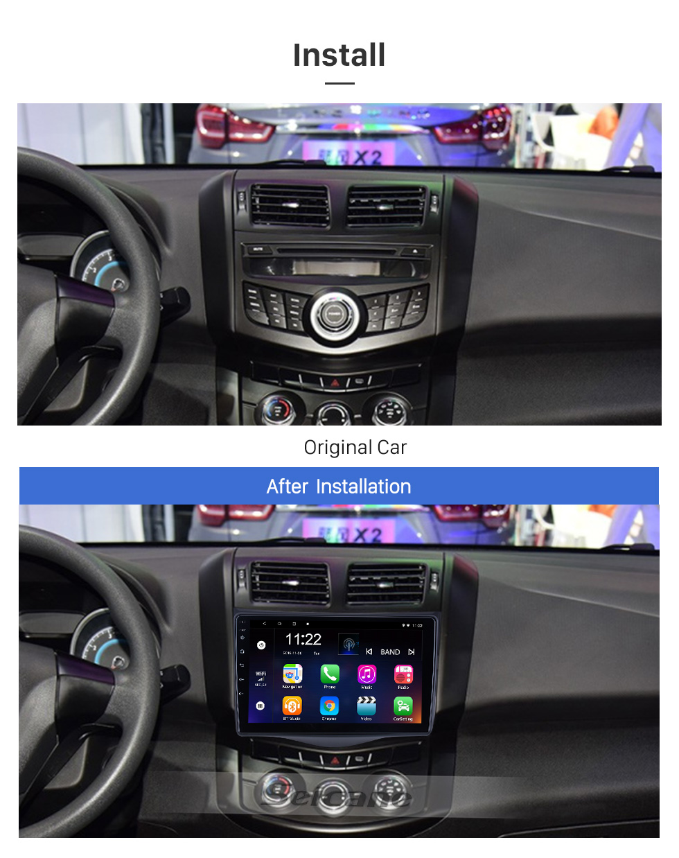 Seicane 9 zoll Android 10.0 für 2016 JMC Lufeng X5 Radio GPS Navigationssystem Mit HD Touchscreen USB Bluetooth unterstützung Carplay Digital TV