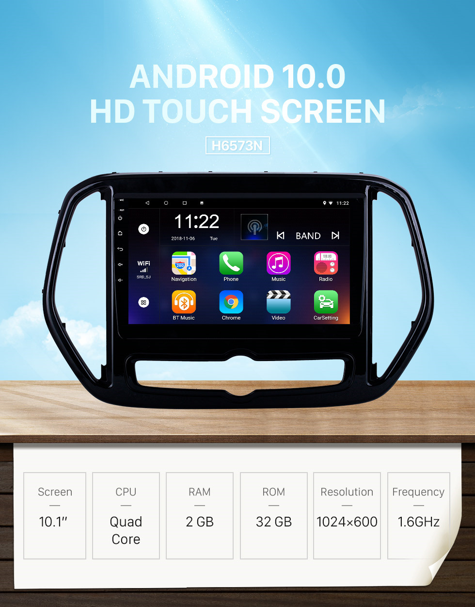 Seicane 10.1 pulgadas Android 13.0 para 2019 2020 Chery Jetour X70 Radio Sistema de navegación GPS con pantalla táctil HD Soporte Bluetooth Carplay TV digital