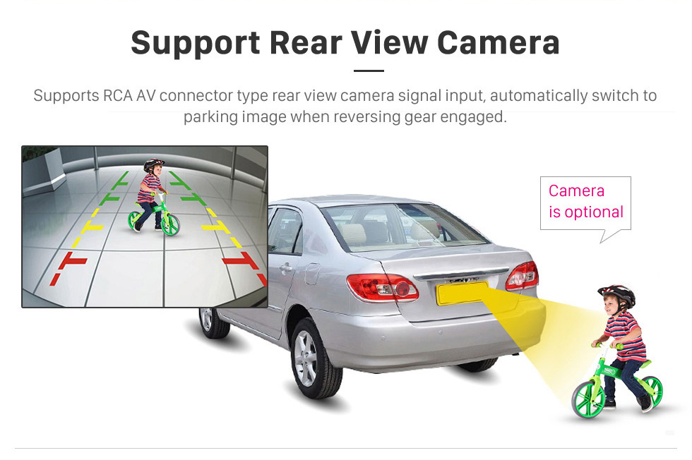 Seicane Pantalla táctil HD de 10.1 pulgadas para 2010 Ford Mustang Autoradio Android Navegación GPS para automóvil Soporte para radio de automóvil Bluetooth Cámara de visión trasera