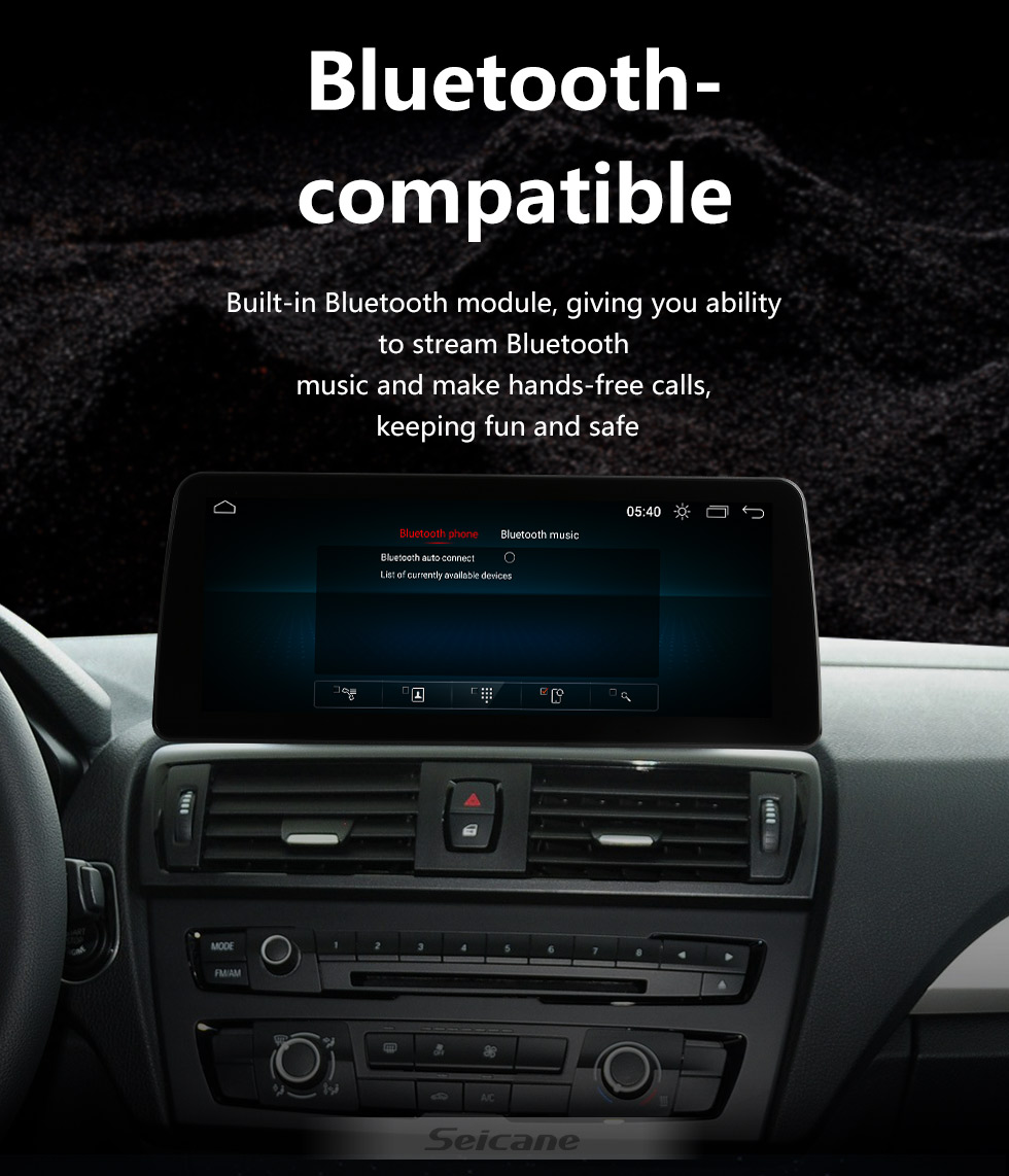 Seicane Android 11.0 12,3 Zoll für BMW 1er F20 F21 2011–2016 BMW 2er F23 Cabrio 2013–2016, Radio, HD-Touchscreen, GPS-Navigationssystem mit Bluetooth-Unterstützung, Carplay DVR