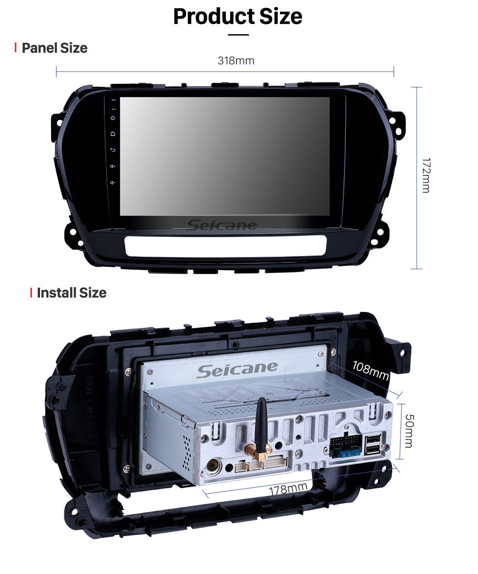 Seicane HD Touchscreen 2011-2015 Grande Muralha Wingle 5 Android 11.0 9 polegadas Navegação GPS Rádio Bluetooth AUX Carplay suporte Câmera traseira