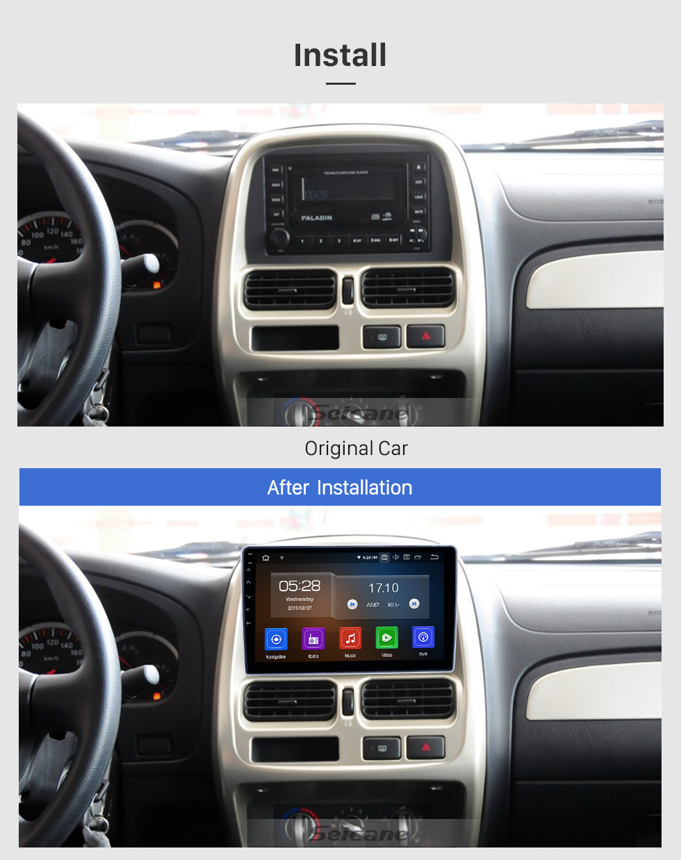 Seicane 10.1 inch Android 11.0 GPS Navigation Radio for 2004-2013 Nissan Paladin with HD Touchscreen Carplay AUX Bluetooth support 1080P