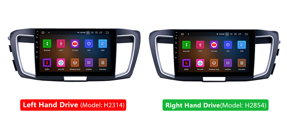 Seicane Radio Android 13.0 de 10.1 pulgadas para 2013 Honda Accord 9 Versión baja Bluetooth Pantalla táctil Navegación GPS Carplay USB AUX compatible con TPMS DAB + SWC