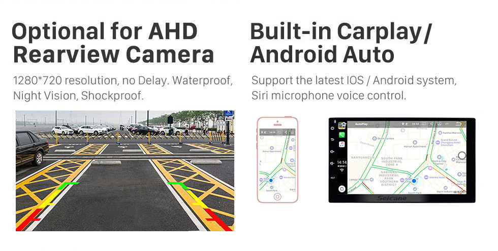 Seicane 10,1 Zoll 2018-2019 Honda Crider Android 13.0 GPS-Navigationsradio Bluetooth HD Touchscreen AUX USB WIFI Carplay-Unterstützung OBD2 1080P