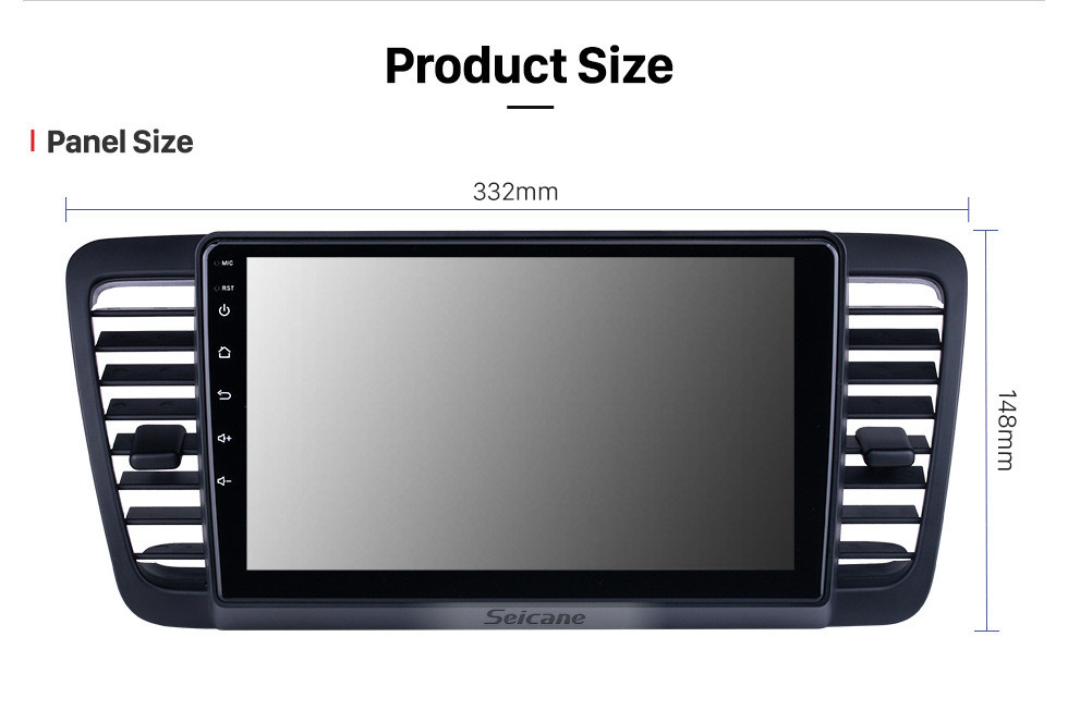 Seicane HD-Touchscreen 9 Zoll für 2004 2005 2006-2009 Subaru Legacy / Liberty Radio Android 13.0 GPS-Navigationssystem Bluetooth Carplay-Unterstützung DSP TPMS