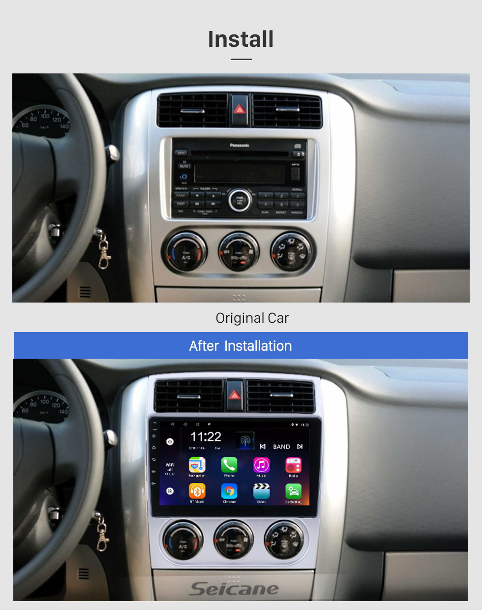 Seicane Para 2018 Suzuki Liana Radio 9 polegadas Android 10.0 HD Touchscreen GPS Sistema de Navegação com WIFI Bluetooth suporte Carplay DVR