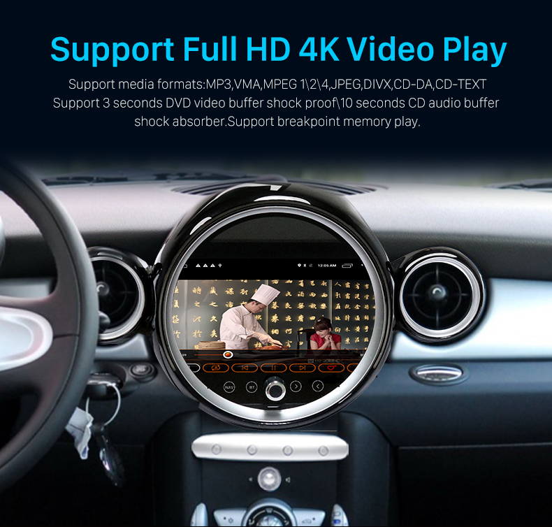 Seicane Сенсорный экран Bluetooth для BMW MINI Cooper R56 R55 R57 R58 R60 R61 2007-2010 гг. Радио GPS-навигационная система с поддержкой Carplay DSP 4G Камера заднего вида DVR