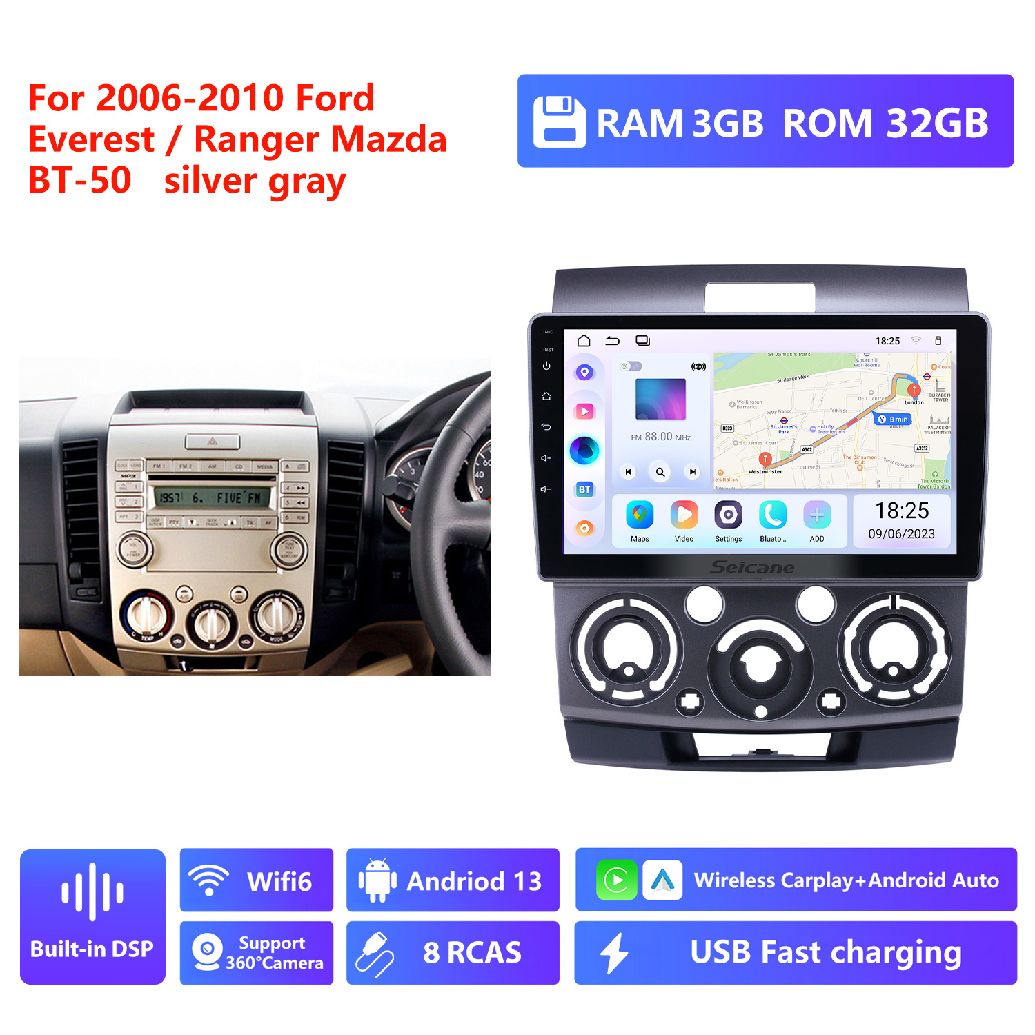 Silver Grey, RAM 3G,ROM 32G